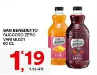 Quick Sisa San Benedetto Succoso Zero offerta