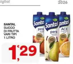 Quick Sisa Santal succo di frutta vari tipi offerta