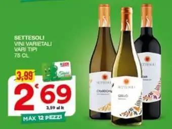 Quick Sisa Settesoli vini varietali offerta