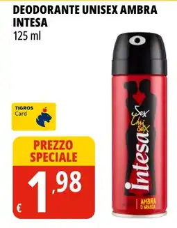 Tigros Deodorante Unisex Ambra Intesa offerta
