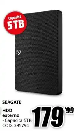 MediaWorld SEAGATE HDD esterno offerta