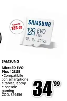 MediaWorld SAMSUNG MicroSD EVO Plus 128GB offerta