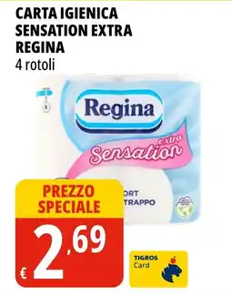 Tigros Carta igienica sensation extra Regina offerta
