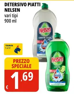 Tigros Detersivo piatti Nelsen offerta