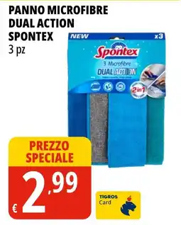 Tigros Panno microfibra dual action spontex offerta