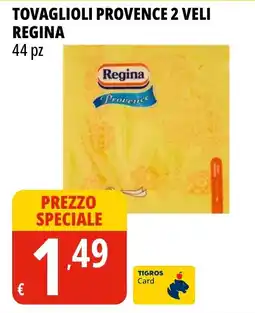 Tigros Tovaglioli Provence 2 Veli Regina offerta