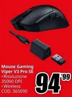 MediaWorld Mouse Gaming Viper V3 Pro SE offerta