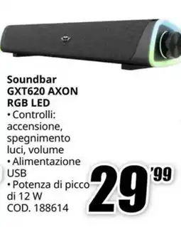 MediaWorld Soundbar GXT620 AXON offerta