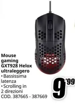 MediaWorld Mouse gaming GXT928 Helox offerta