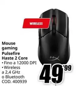 MediaWorld Mouse gaming Pulsefire Haste 2 Core offerta