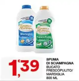 Quick Sisa SPUMA DI SCIAMPAGNA BUCATO FRESCOPULITO/MARSIGLIA offerta