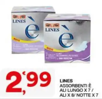 Quick Sisa LINES ASSORBENTI È offerta