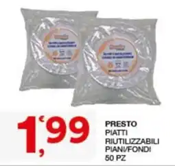 Quick Sisa PRESTO PIATTI RIUTILIZZABILI offerta