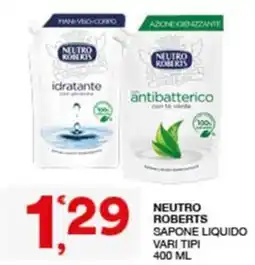 Quick Sisa NEUTRO ROBERTS SAPONE LIQUIDO offerta
