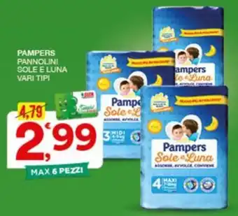 Quick Sisa Pampers Pannolini Sole e Luna offerta