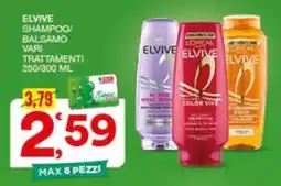 Quick Sisa ELVIVE SHAMPOO/BALSAMO offerta