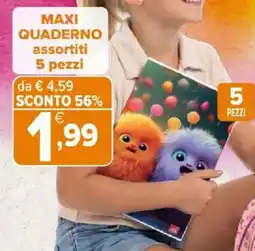 Iperal Maxi quaderno offerta