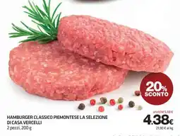 Superconti Hamburger classico piemontese la selezione di casa vercelli offerta
