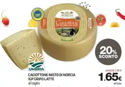 Superconti Caciottone Misto di Norcia IGP Grifo Latte offerta