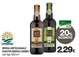 Superconti Birra artigianale Mastri Birrai Umbri offerta
