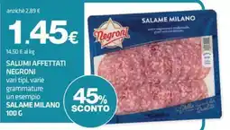 Superconti Salame Milano Negroni offerta