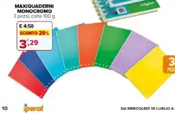 Iperal Maxiquaderni monocromo Colgrosa offerta