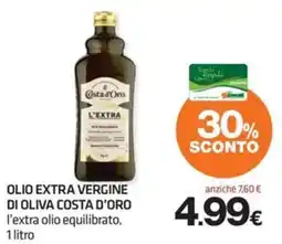 Superconti OLIO EXTRA VERGINE DI OLIVA COSTA D'ORO offerta