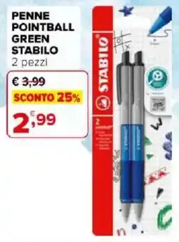 Iperal Penne Pointball Green Stabilo offerta