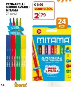 Iperal Pennarelli Superlavabili Mitama offerta