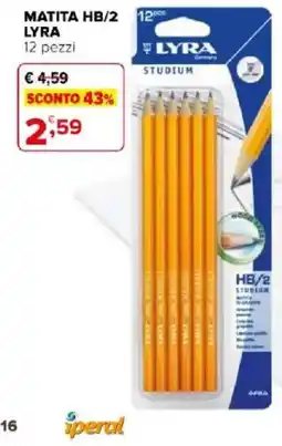 Iperal MATITA HB/2 LYRA offerta