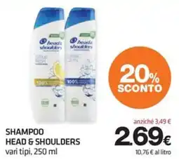 Superconti SHAMPOO HEAD & SHOULDERS offerta