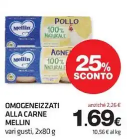 Superconti OMOGENEIZZATI ALLA CARNE MELLIN offerta