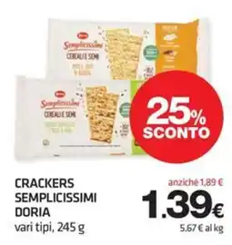 Superconti Crackers Semplicissimi Doria offerta