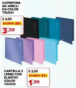 Iperal COPERTINA AD ANELLI D4 COLOR TOUCH offerta
