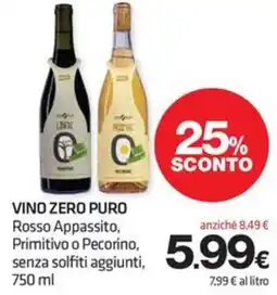 Superconti Vino Zero Puro offerta