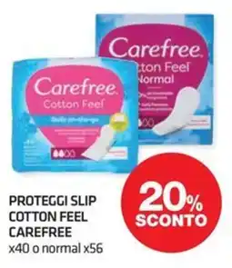 Superconti Proteggi slip cotton feel Carefree offerta