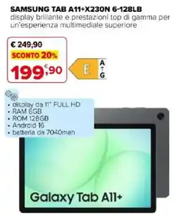 Iperal Samsung tab A11+X230N 6-128LB offerta