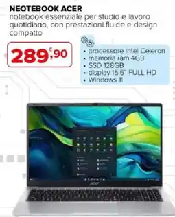 Iperal NEOTEBOOK ACER offerta