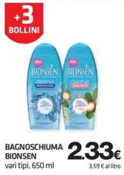 Superconti Bagnoschiuma Bionsen offerta