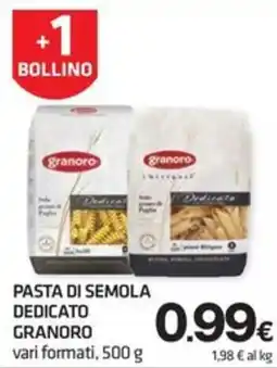 Superconti Pasta di semola dedicato granoro offerta