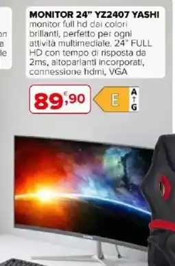 Iperal Monitor 24" YZ2407 yashi offerta