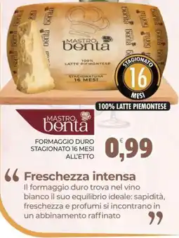 Eté Formaggio duro Mastro benta offerta