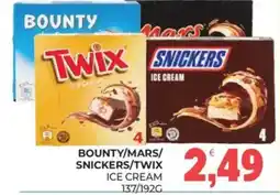 Eté Bounty/Mars/Snickers/Twix Ice Cream offerta