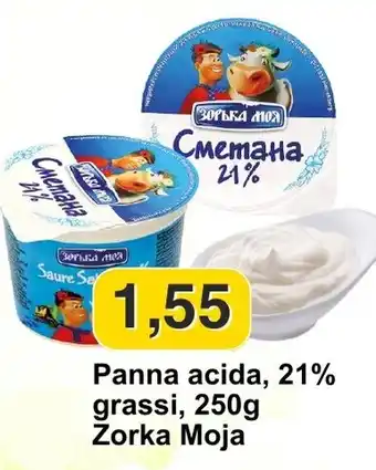 Mix Markt Panna acida Zorka Moja offerta