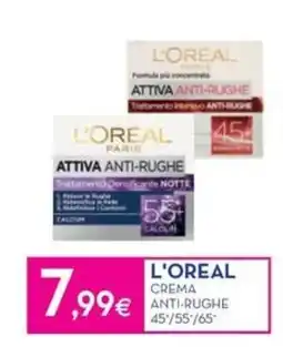 Proshop L'OREAL CREMA ANTI-RUGHE offerta