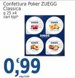 Market Ingross Confettura Poker ZUEGG Classica offerta