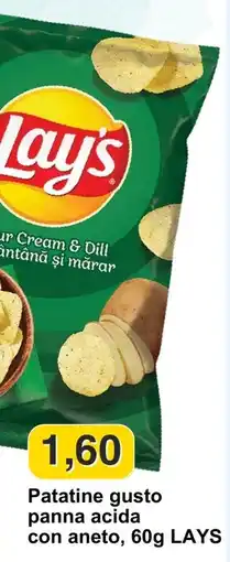 Mix Markt Patatine gusto panna acida con aneto LAYS offerta