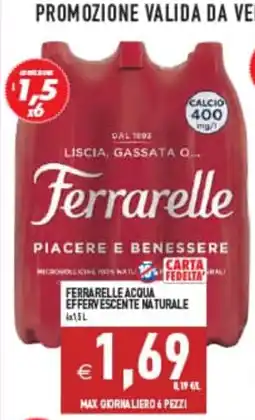 Supermercati Agorà Ferrarelle Acqua Effervescente Naturale offerta