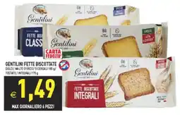 Supermercati Agorà Gentilini Fette Biscottate offerta