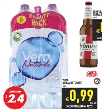 Supermercati Agorà Vera Acqua Naturale offerta
